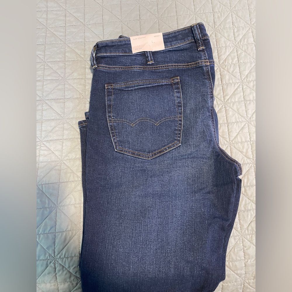 American Eagle Dark Blue Slim Straight Jeans